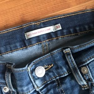 Levi’s mile high super skinny’s